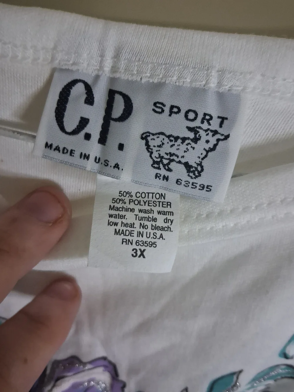 Vintage 1980s kitty cat puff paint sweater by C.P. Sport. Size 3X.